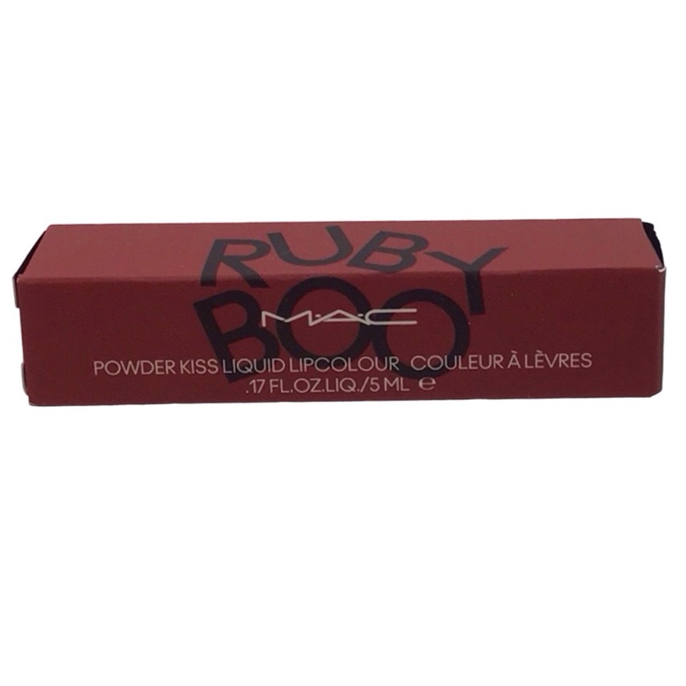MAC Cosmetics Powder Kiss Liquid Lip Color, Ruby Boo (NWT) - Picture 6 of 10